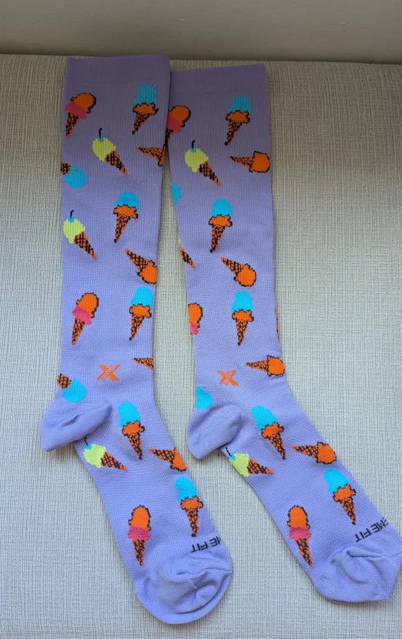 Brand New Merit Fit Ice Cream Socks thumbnail