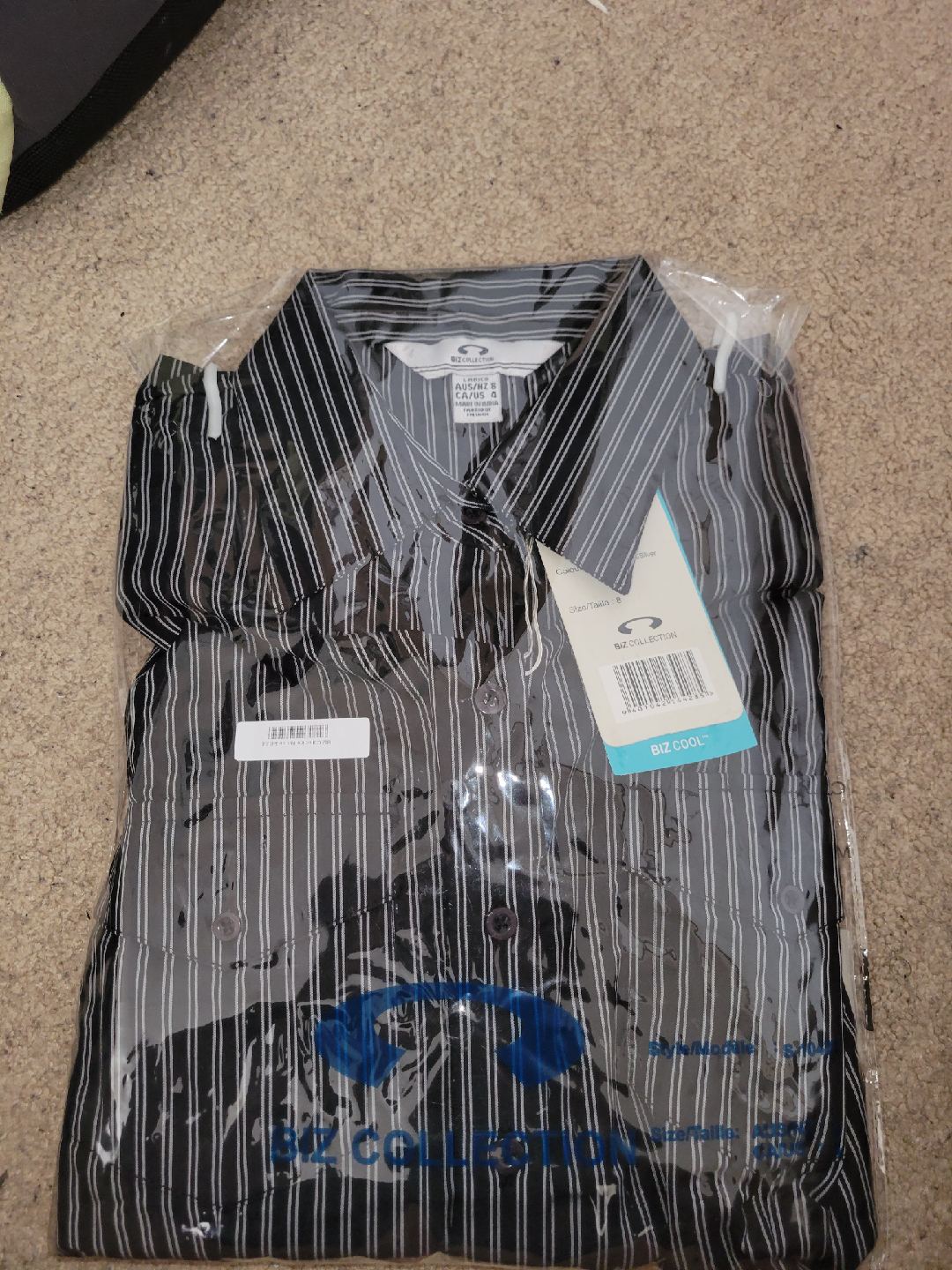 Biz Collection Striped Dress Shirt - New