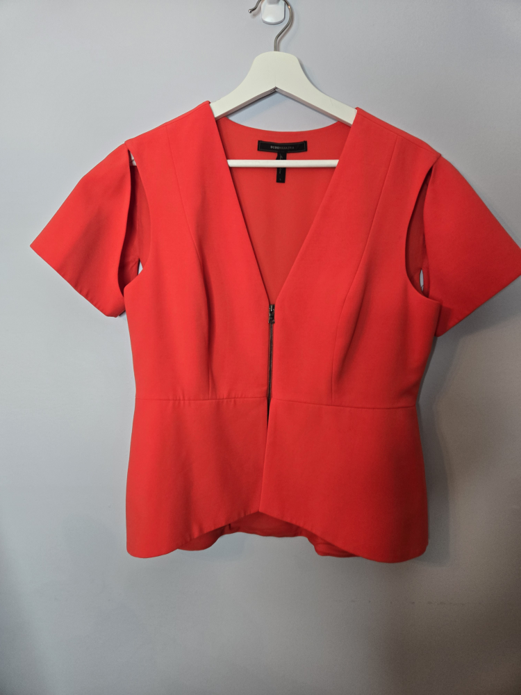 BCBGMAXAZRIA Red Blouse - Size L