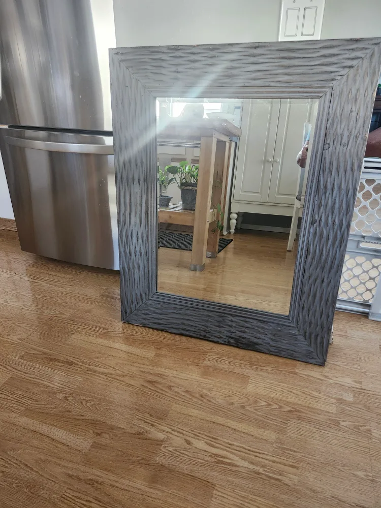Solid Wood Rustic Grey  Mirror image indicator(2)