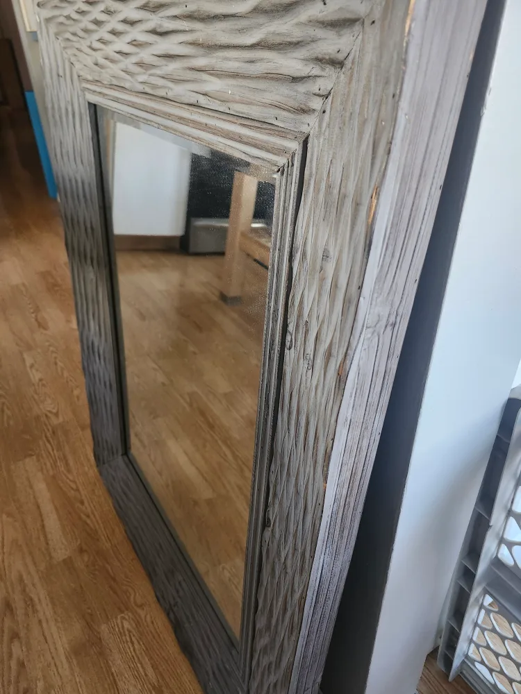 Solid Wood Rustic Grey  Mirror image indicator(4)
