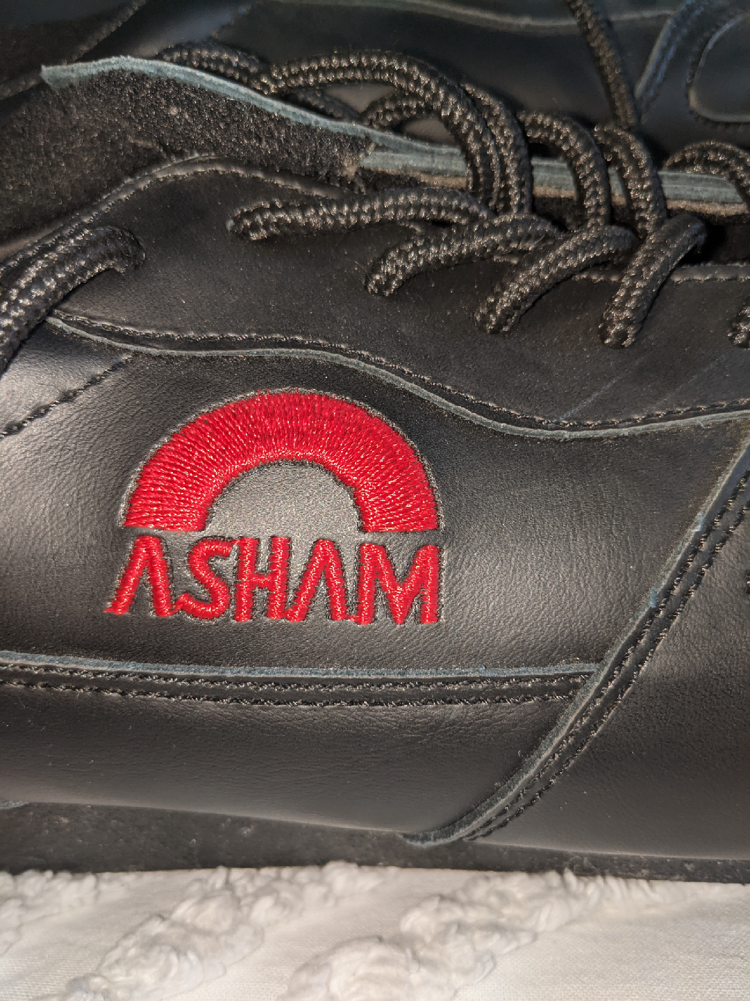 Asham Curling Shoes, Black size 12. PU Braeside SW