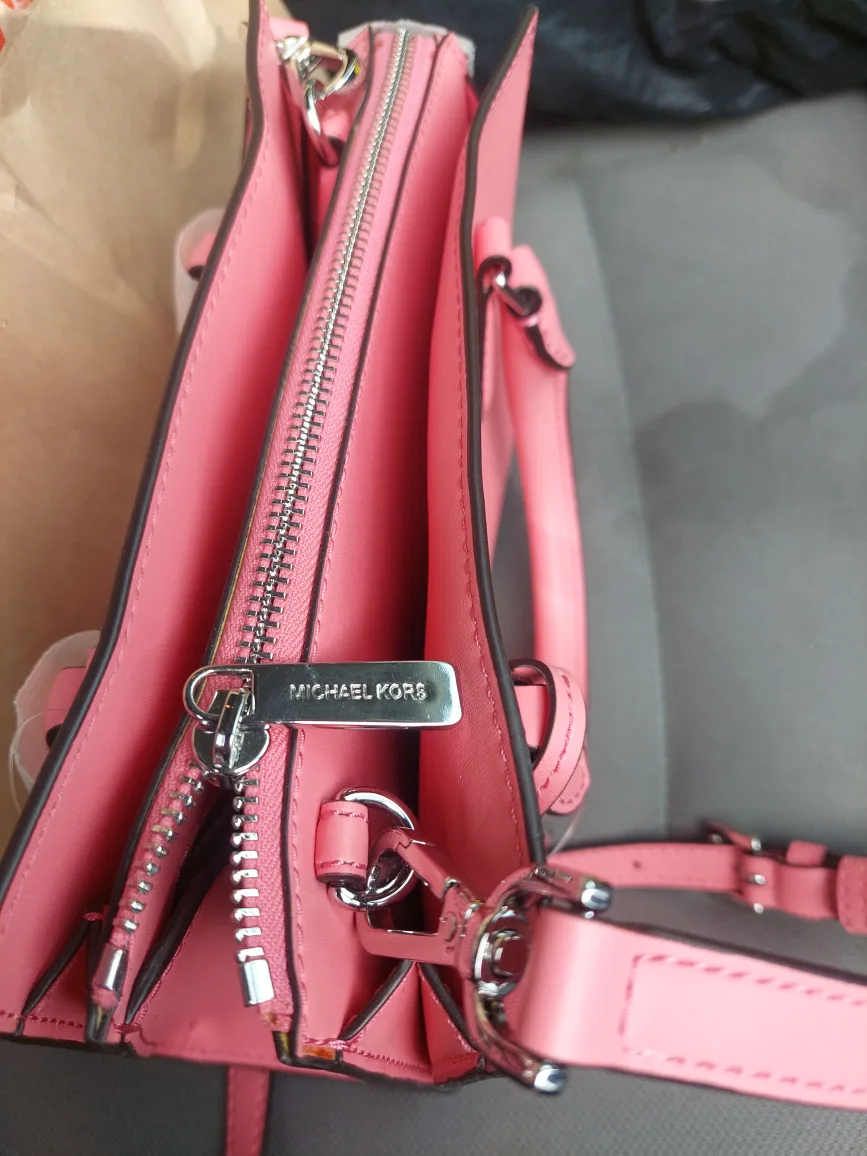 Michael Kors Pink Leather Satchel image indicator(2)