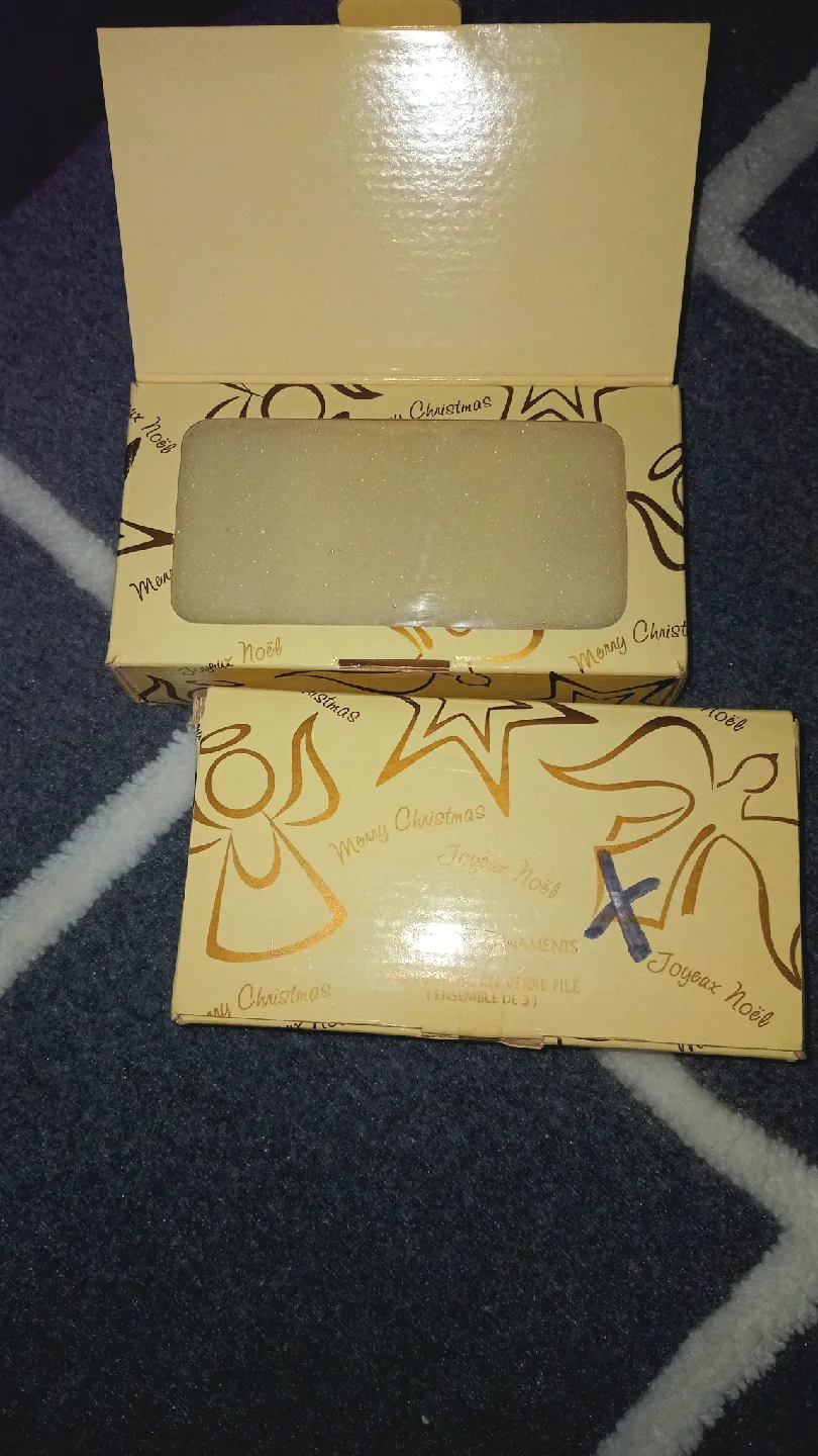 Avon Sparkling Glass Ornaments - Angel, Snowflake, Dove image indicator(4)