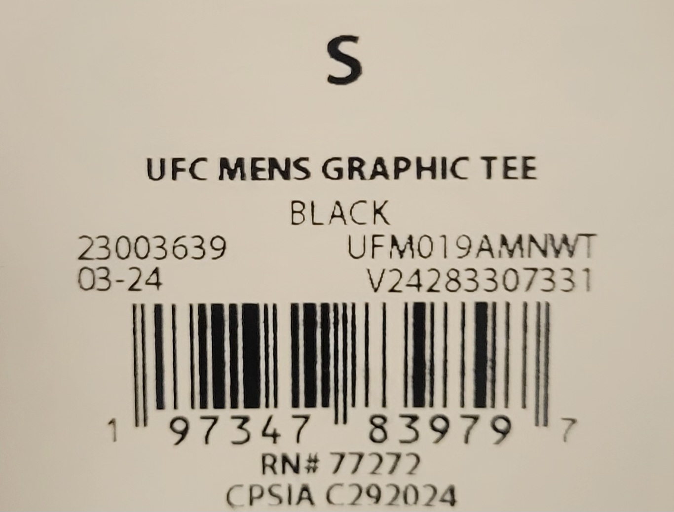 UFC Mens Graphic Tee - Size S - photo 4