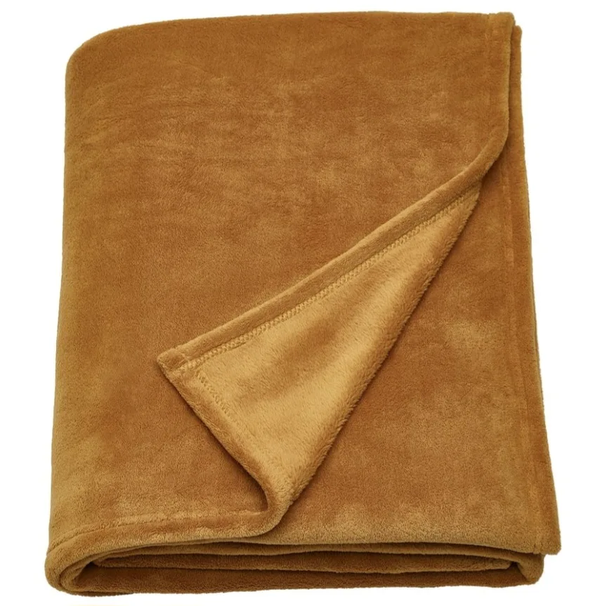 Golden Brown Plush Blanket thumbnail