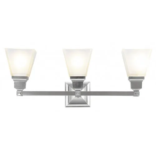 Livex bathroom vanity light brushed nickel thumbnail