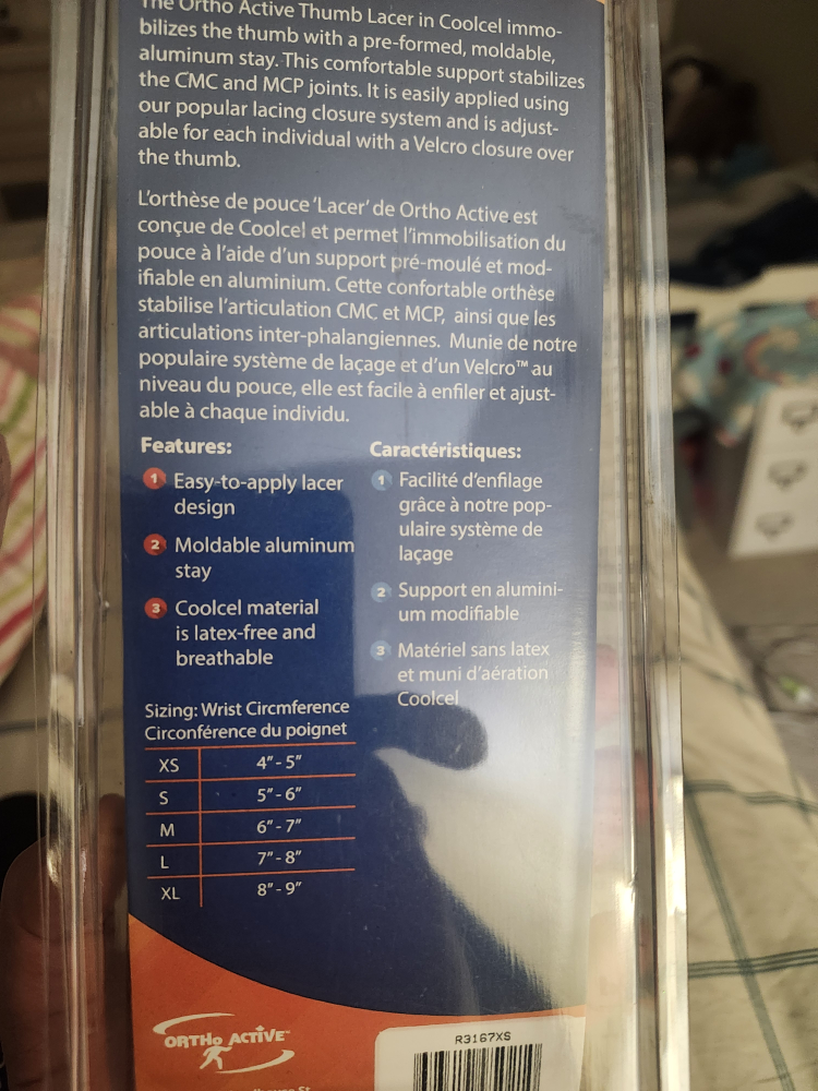 Ortho Active Thumb Lacer - Size XS - photo 4