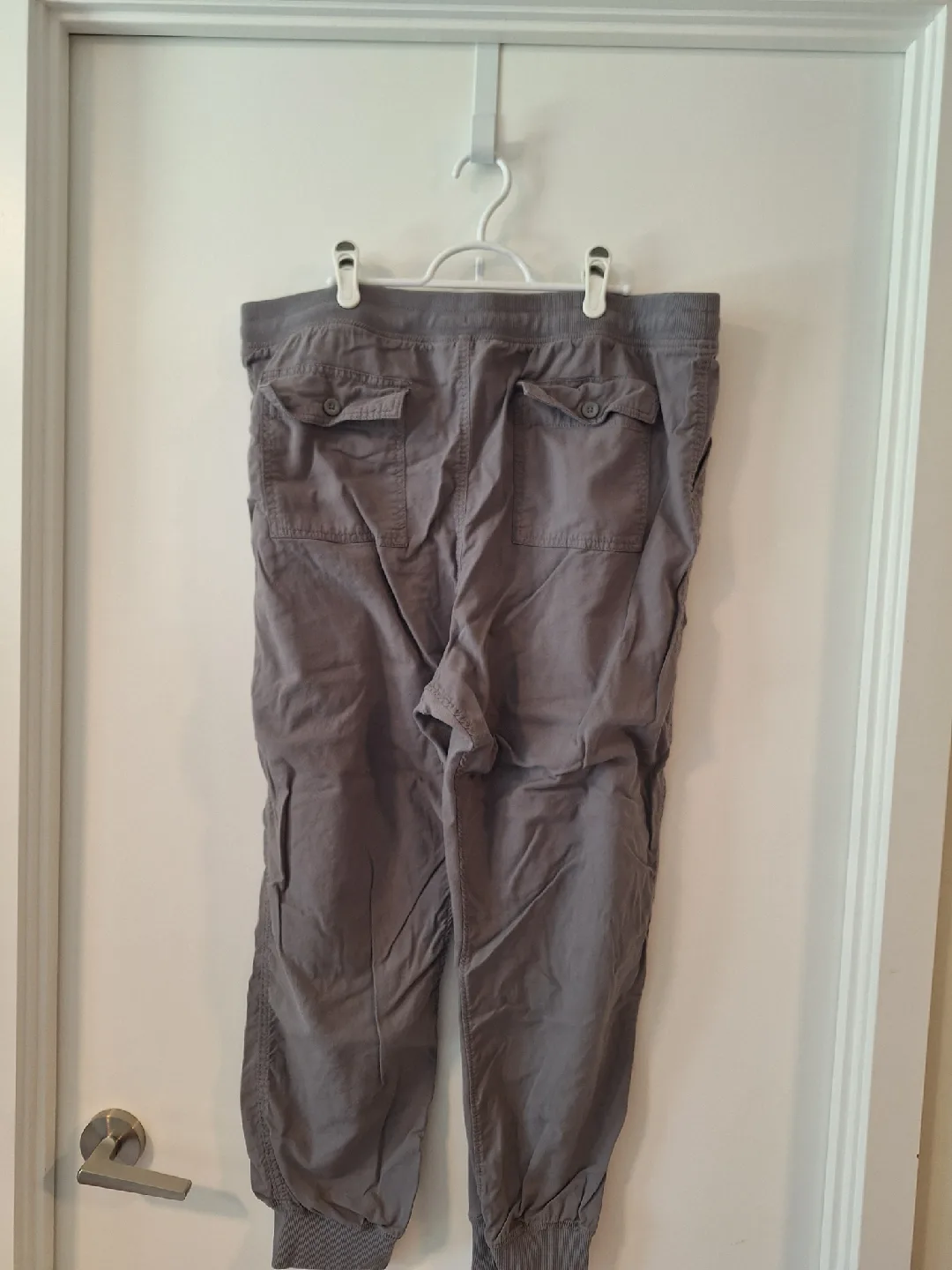 Joe Fresh Grey Cotton Jogger Pants -sz XL thumbnail