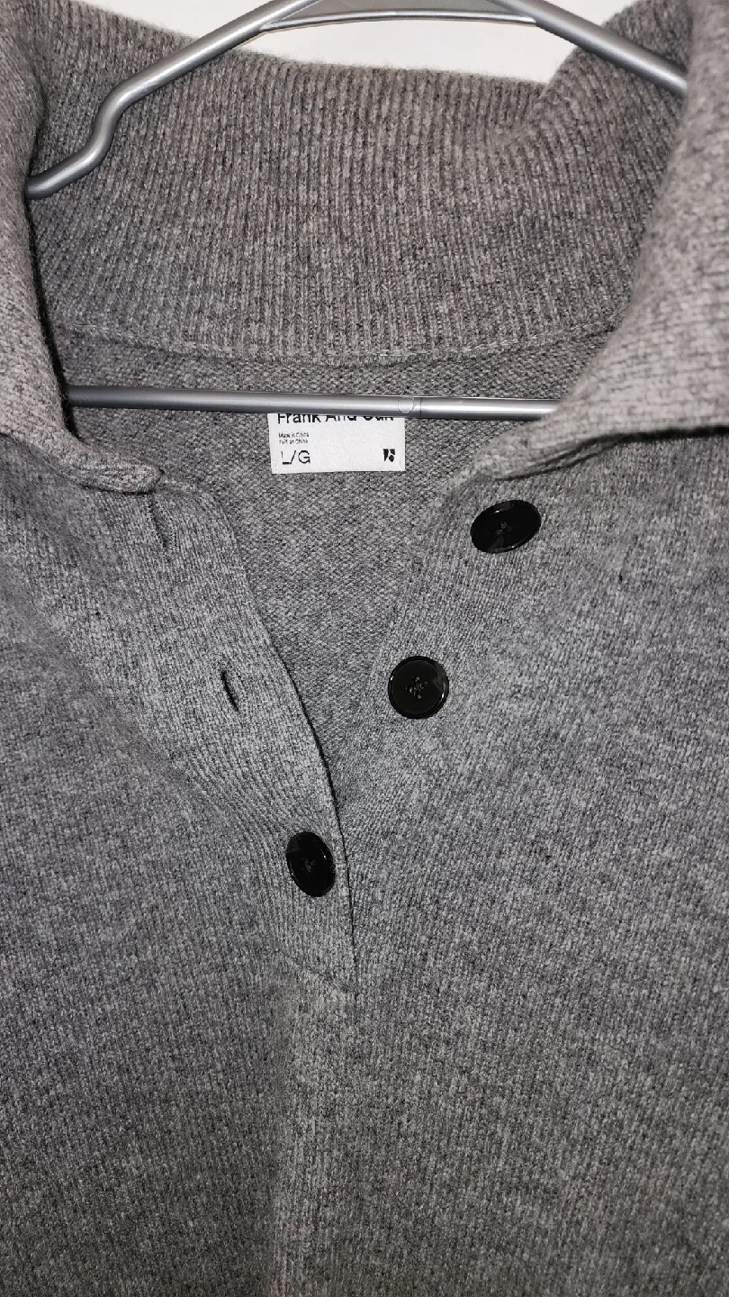 Frank And Oak Grey Knit Cardigan - Size L/G image indicator(3)