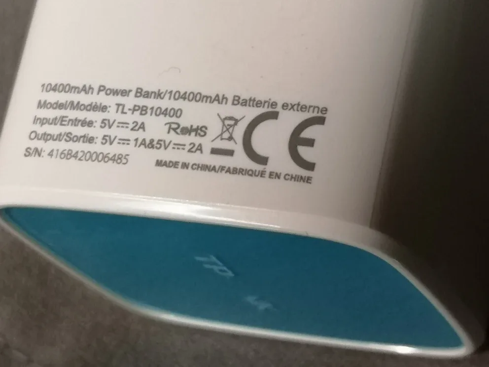 10400mAh ~ TP-Link ~ Mobile Battery Pack Powerbank Charger image indicator(4)
