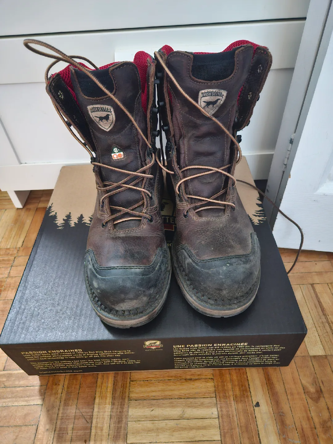 Irish Setter 83882 Work Boots - Size 8.5D used once thumbnail