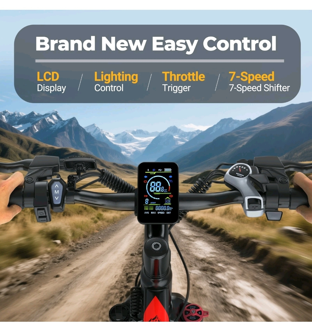 AOVOPRO Electric Bike - 750W Peak Motor - photo 3