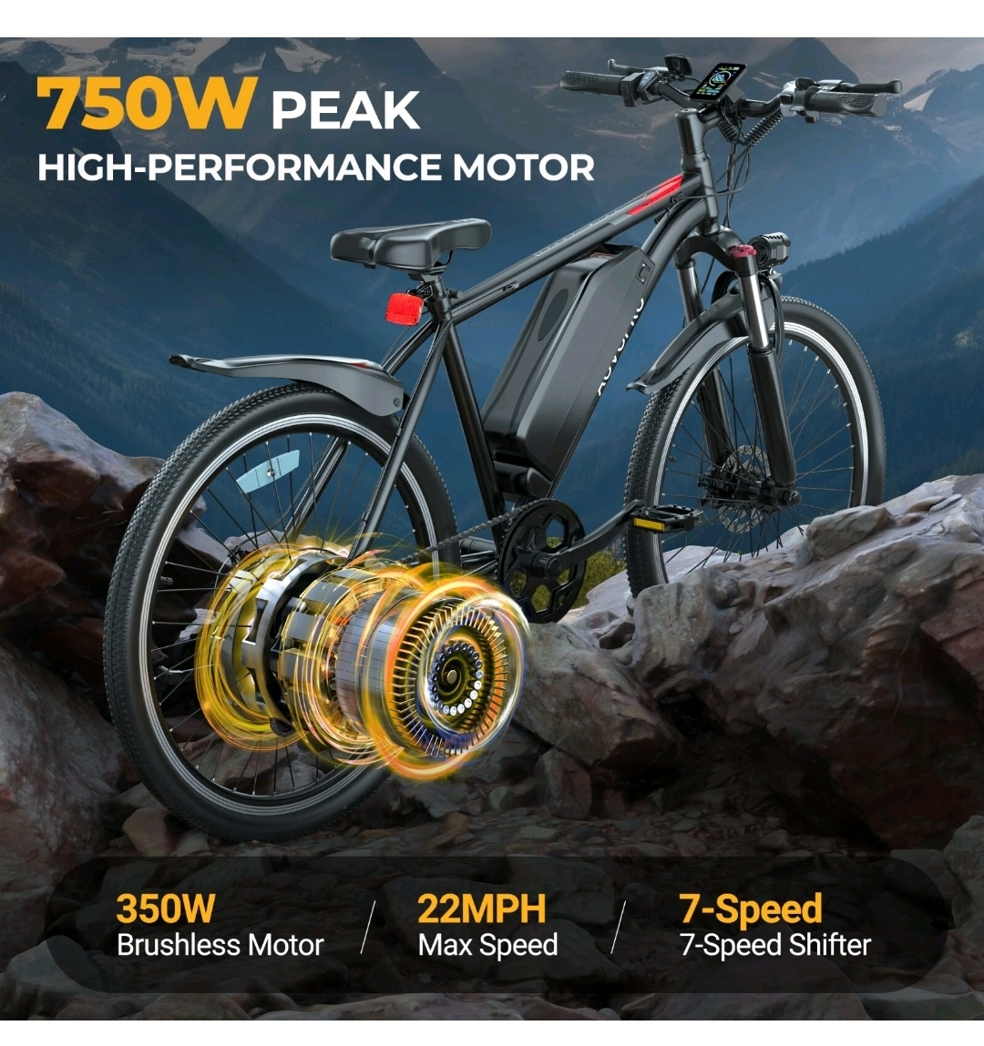 AOVOPRO Electric Bike - 750W Peak Motor - photo 5