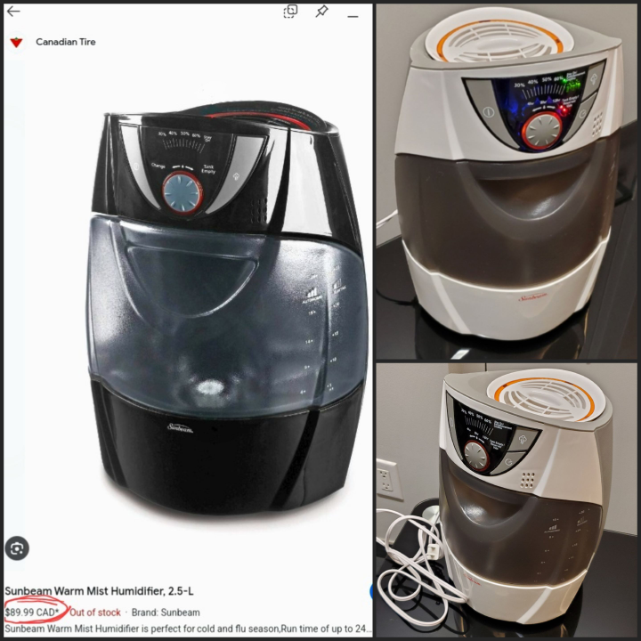 ➡️Sunbeam Warm Mist Humidifier 2.5L - photo 4