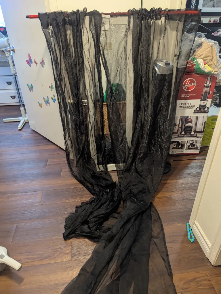 Black Sheer Curtains image indicator(3)