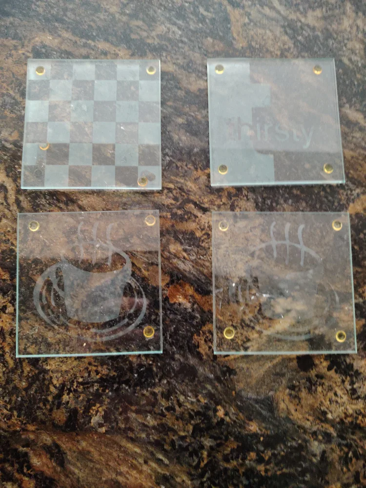 Set of 4 Glass Coasters image indicator(3)