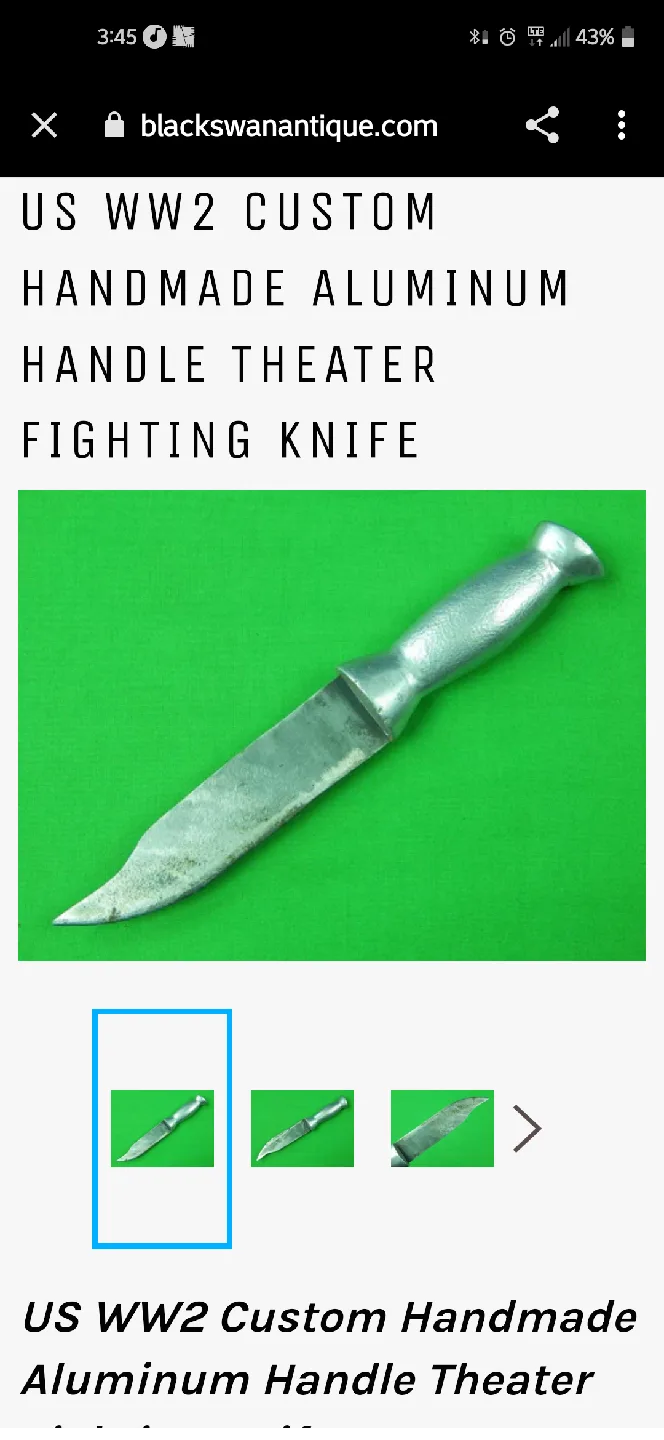 Vintage WW2 Hunting Knife image indicator(7)