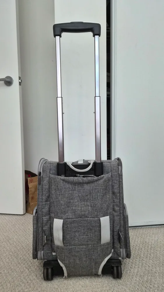 Pet Carrier with Wheels - Grey image indicator(3)