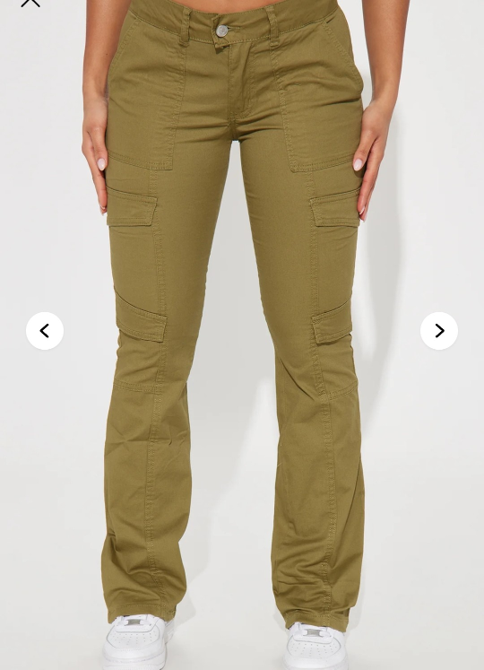 Fashion Nova Olive Green Cargo Pants