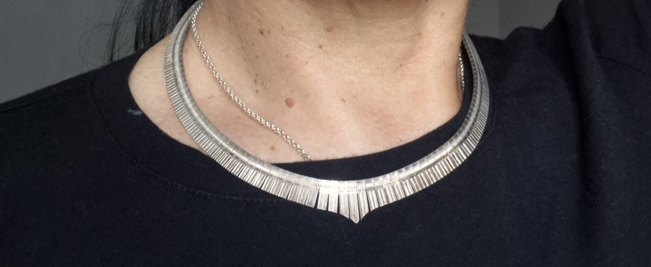 Vintage Sterling Silver Necklace made in Italy - photo 2