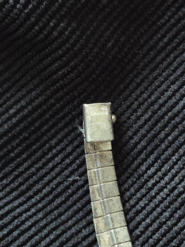 Vintage Sterling Silver Necklace made in Italy - photo 4