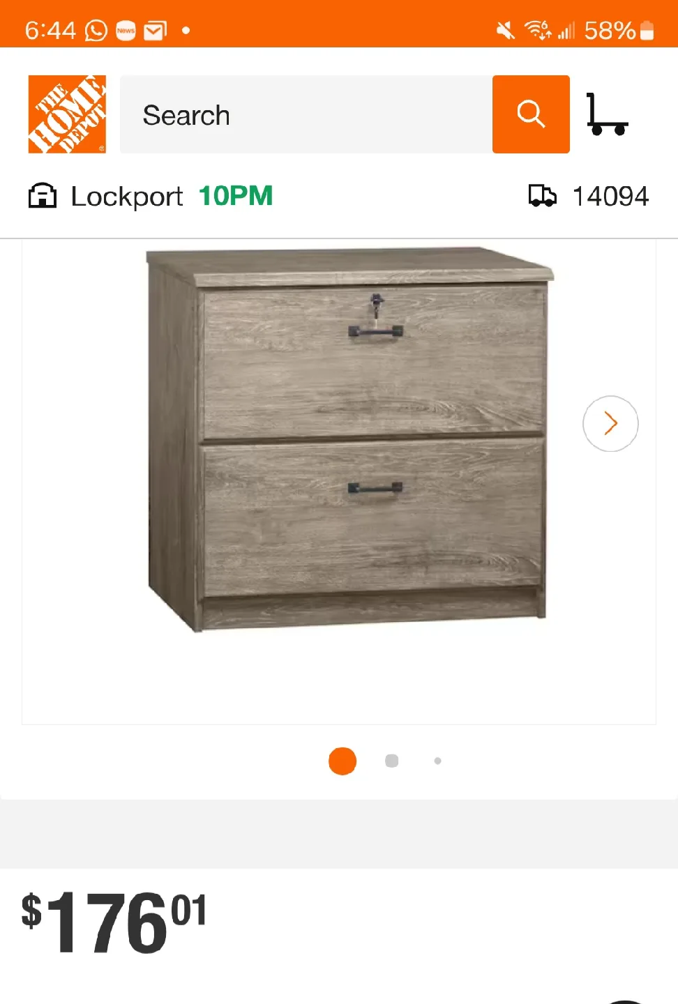 Grey Specs Lateral File Cabinet image indicator(5)