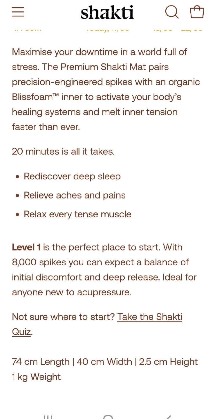 Shakti Mat Acupressure Mat - Black image indicator(3)