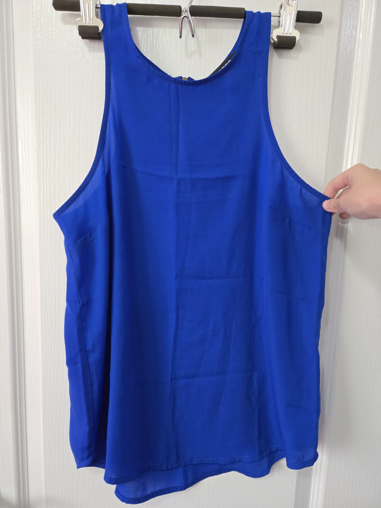 Express Blue Sleeveless Top