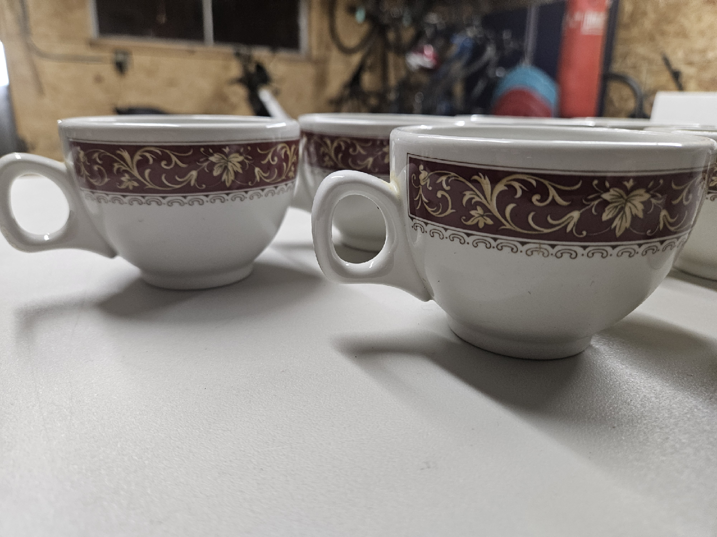 6 Steelite International Tea Cups and a Creamer. - photo 3