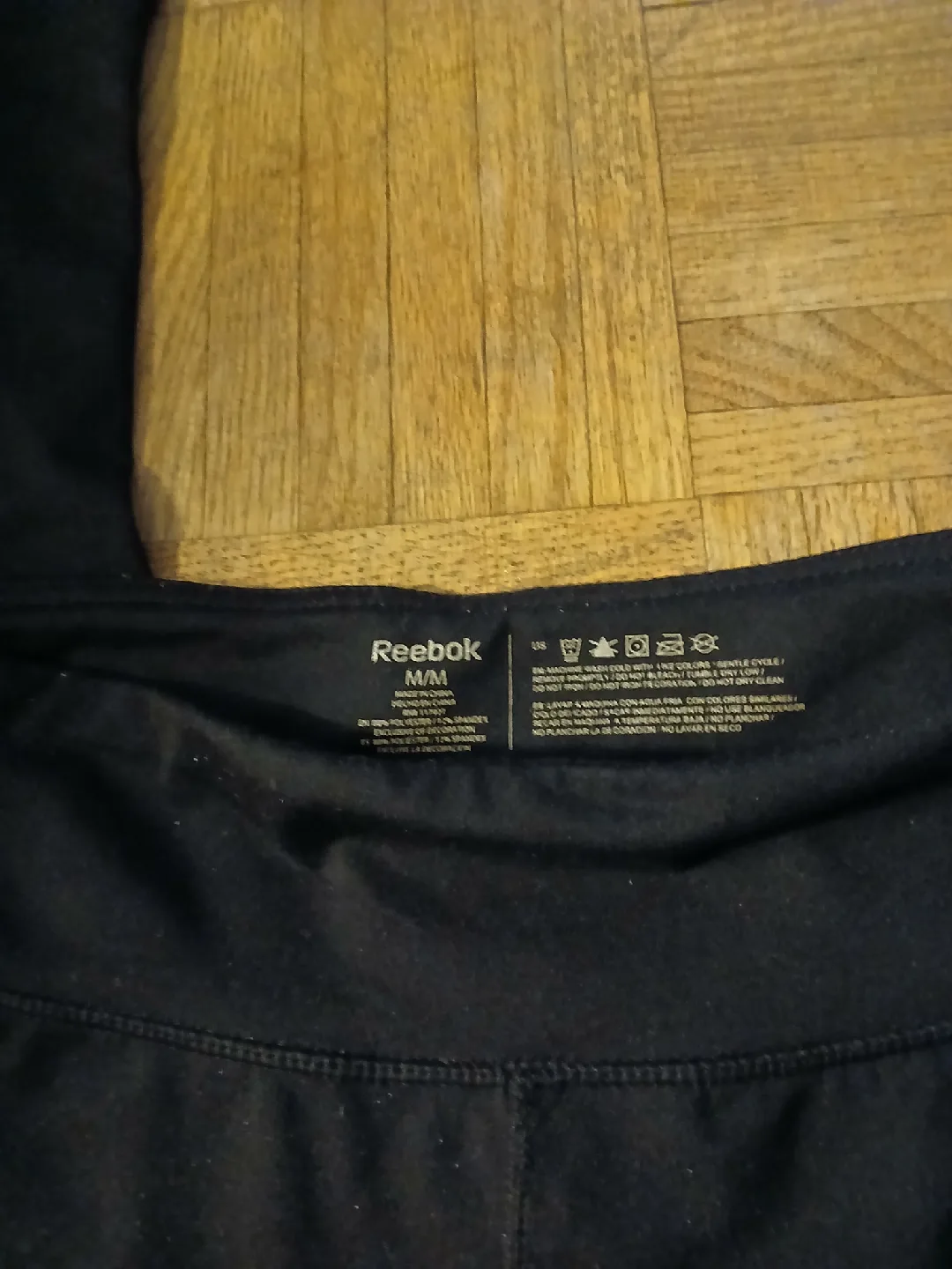 Reebok Black Athletic Pants Size M/M thumbnail