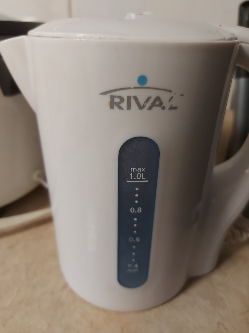 Rival White Electric Kettle - 1.0L Capacity