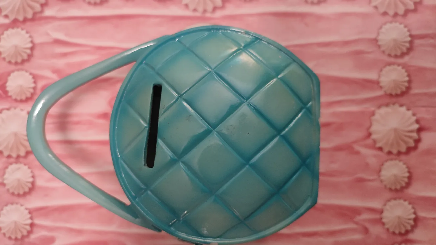 🥕Bling & Co Blue Handbag money bank image indicator(3)