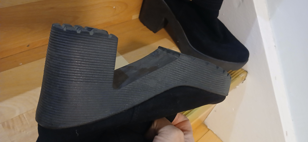 Black Thigh High Boots - Size 35 - photo 2