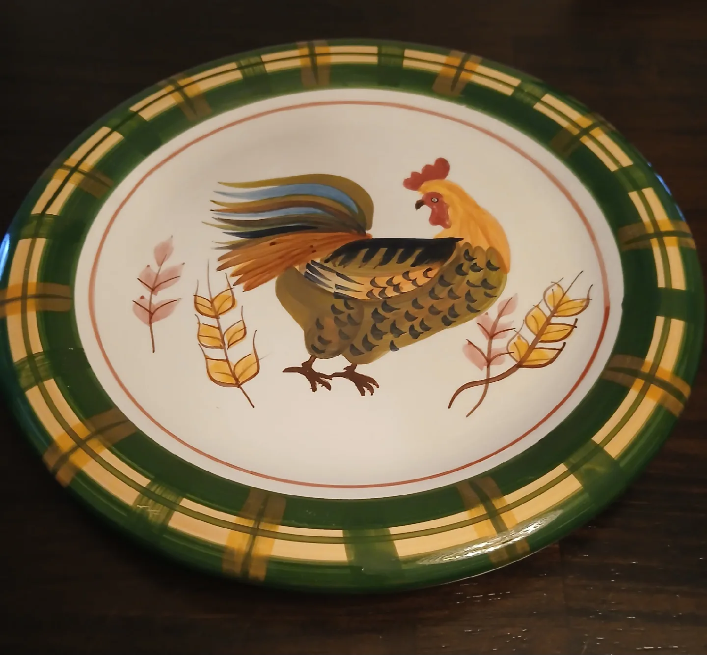 Set of 4 Rooster Plates image indicator(2)