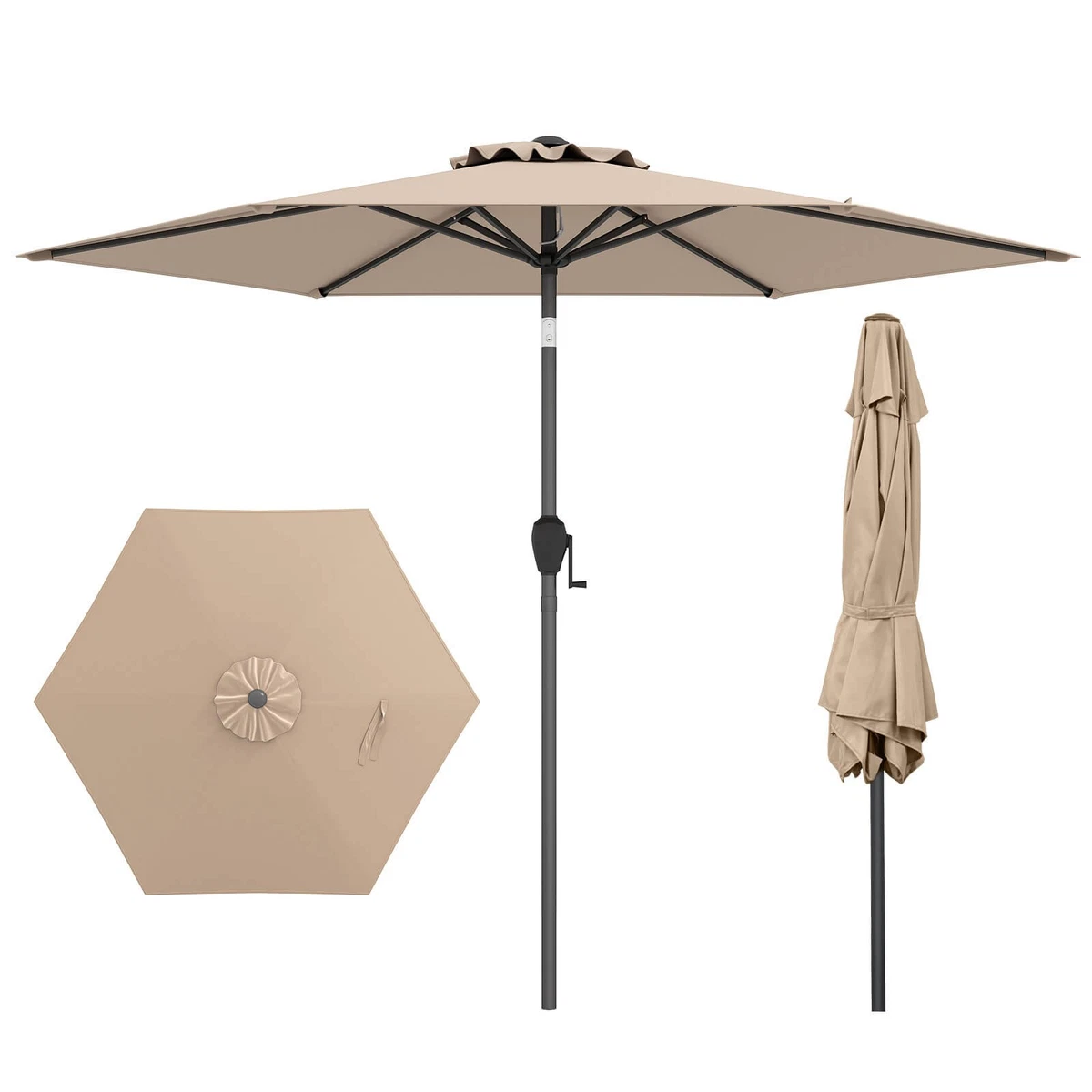 NEW Tan Patio Umbrella