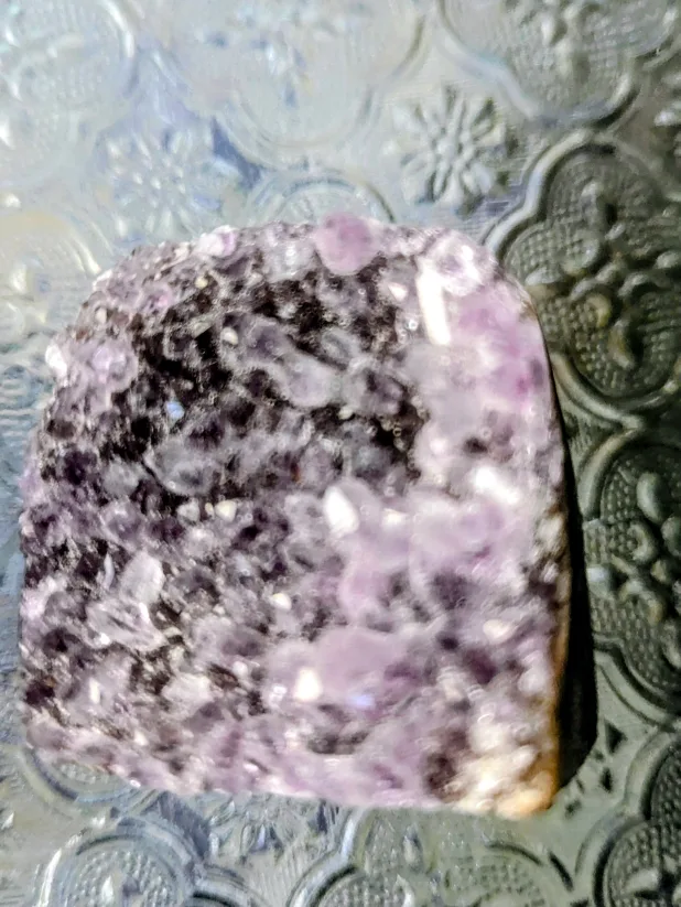 🥕 Trio Pieces Amethyst Geode Crystal Cluster image indicator(5)