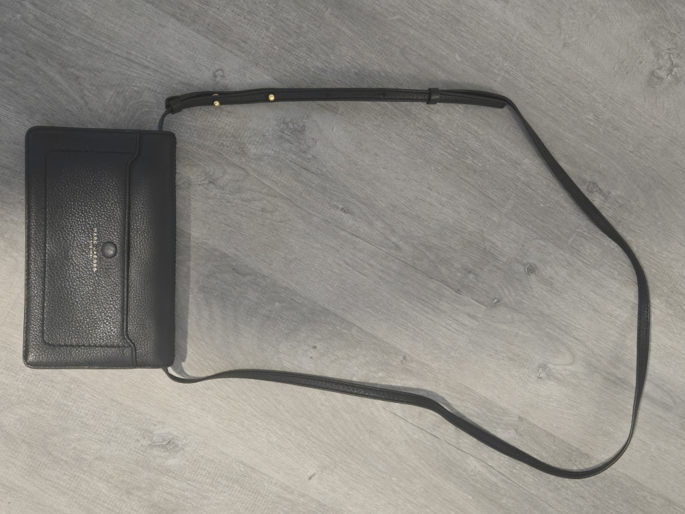 NEW! MARC JACOBS Black Leather Crossbody Wallet - photo 3