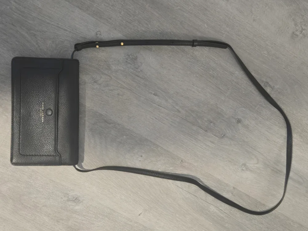 NEW! MARC JACOBS Black Leather Crossbody Wallet image indicator(3)