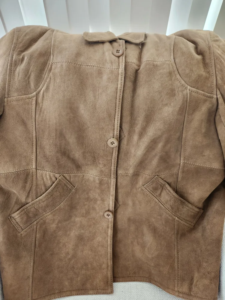 Tan men's leather Jacket  L image indicator(4)