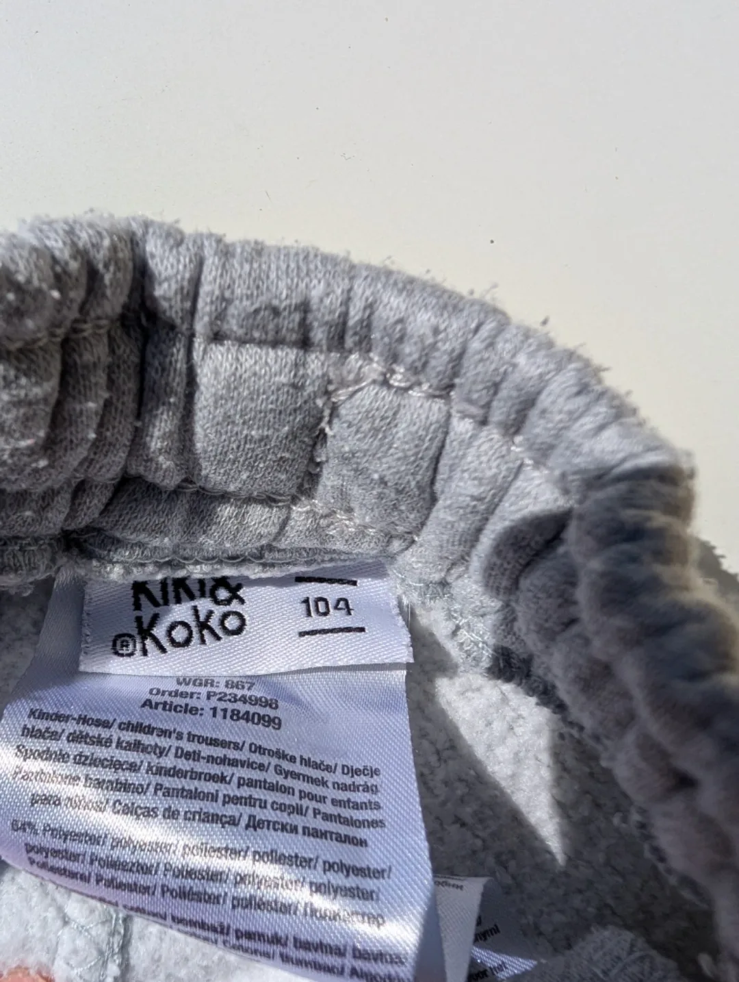 🥕Kids Grey Joggers Size 104🥕 image indicator(4)