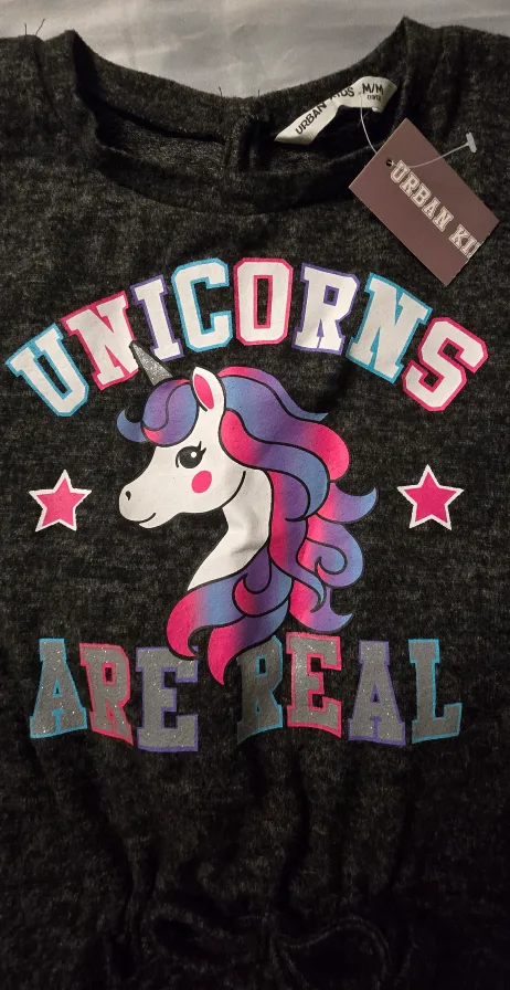 NEW! Urban Kids Unicorn Romper - Size 10/12 Youth image indicator(4)