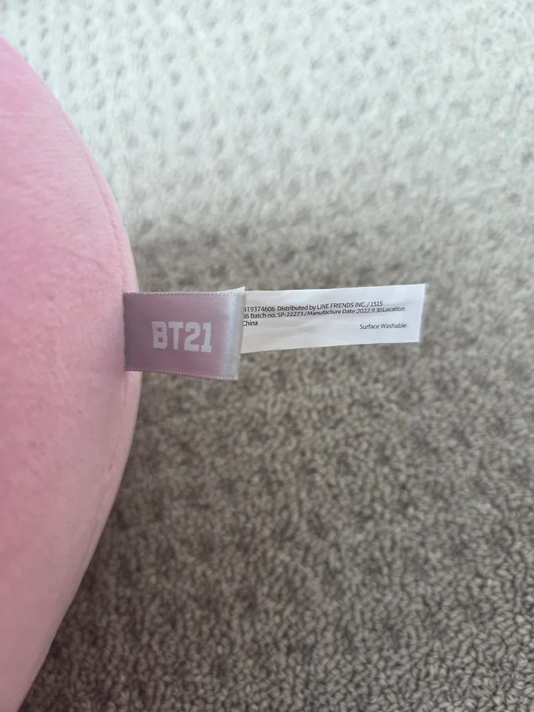 BT21 Cooky Plush Cushion image indicator(2)