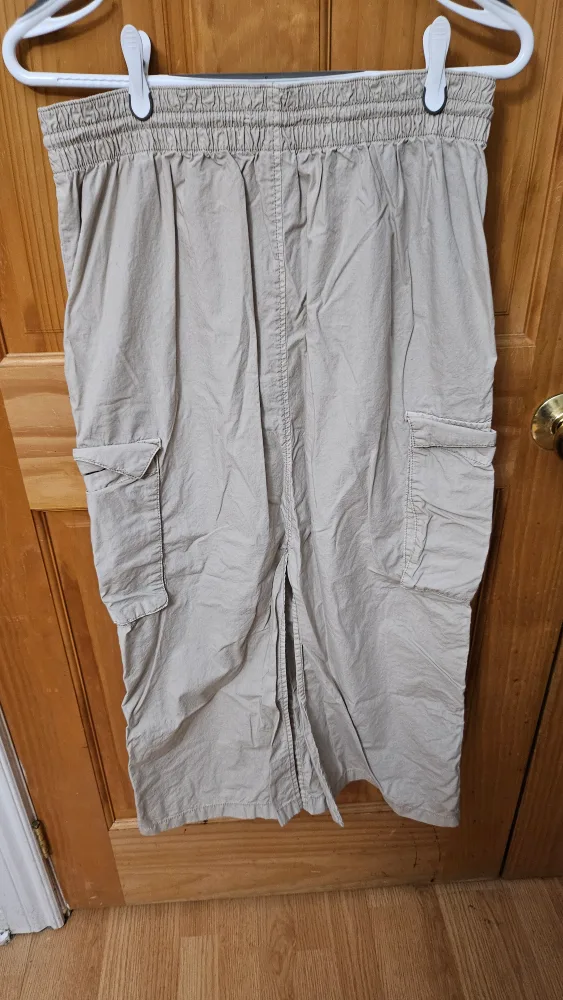 Beige Cargo/Parachute Ankle Length Skirt image indicator(2)