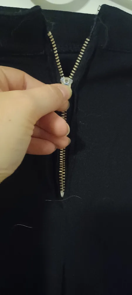 Black Pants with Zipper Front image indicator(3)