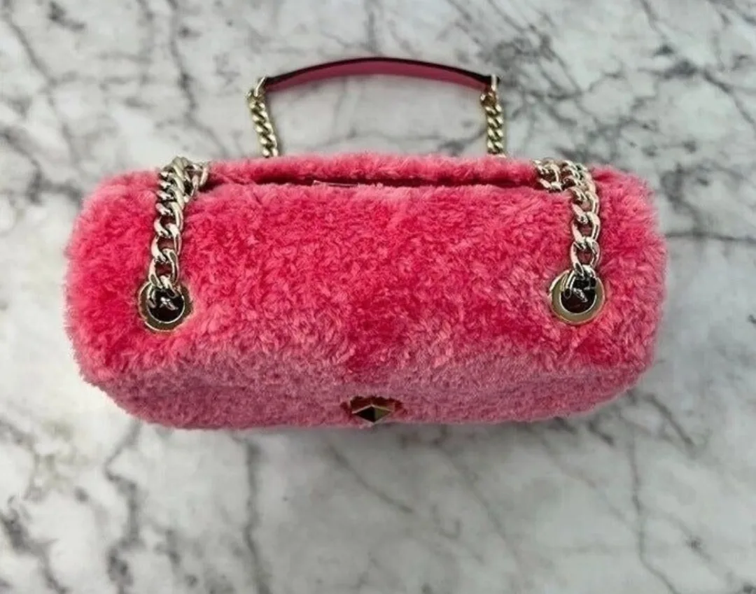 Kate Spade Natalia Foux Fur small flap bag image indicator(2)