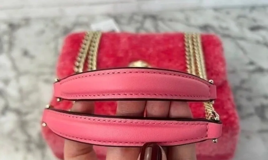 Kate Spade Natalia Foux Fur small flap bag image indicator(4)