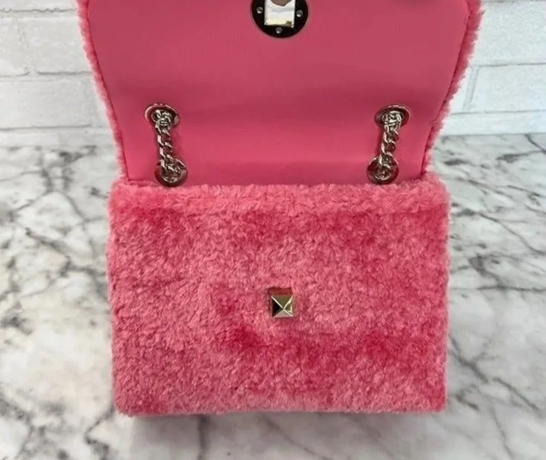 Kate Spade Natalia Foux Fur small flap bag image indicator(5)