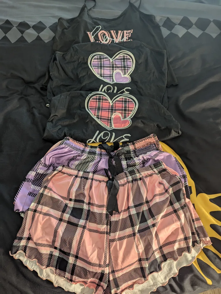 XL Pajama Sets - 3 Tops & 3 Shorts thumbnail