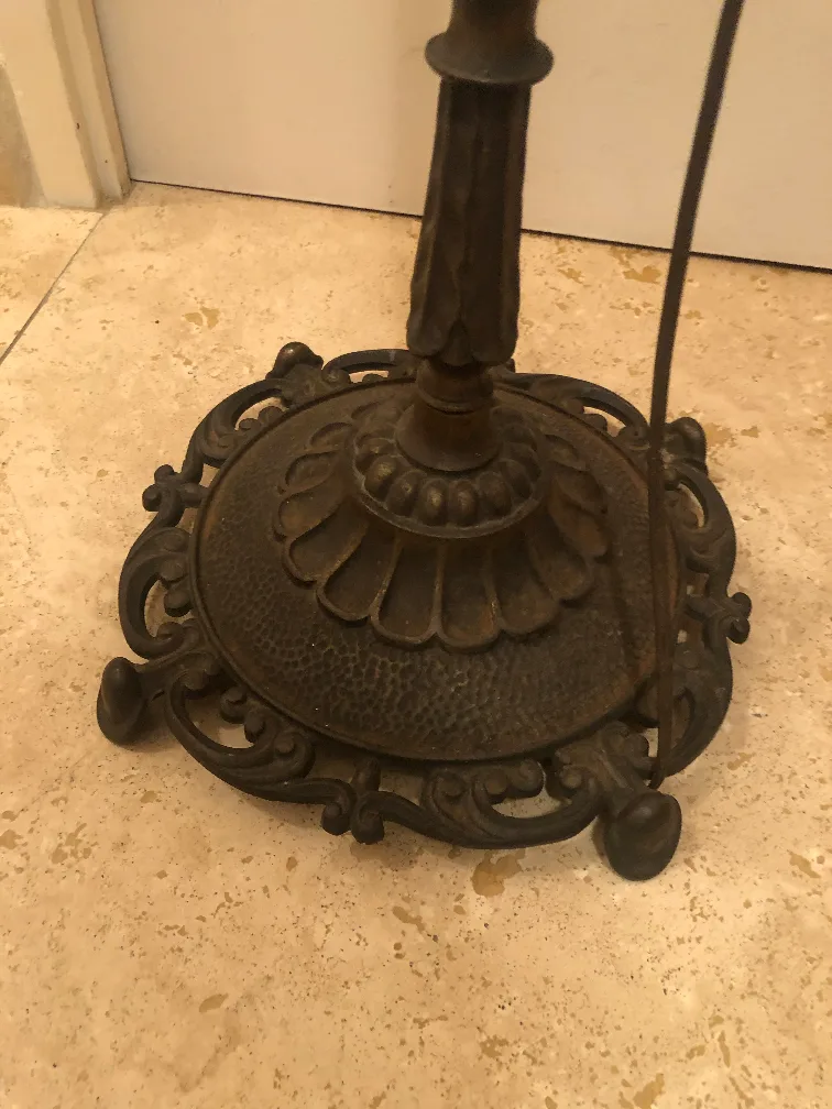 1920s Rembrandt Iron bridge Arm Floor lamp image indicator(3)